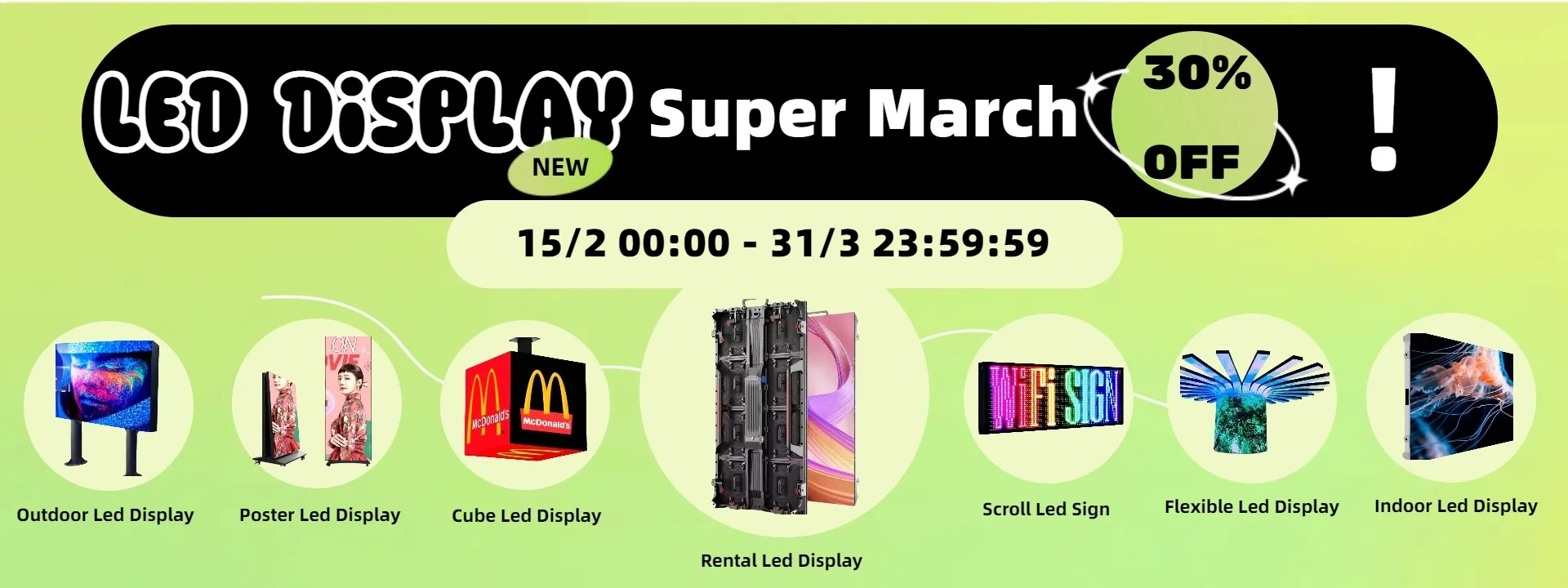 led display screen factory for indoor outdoor advertising