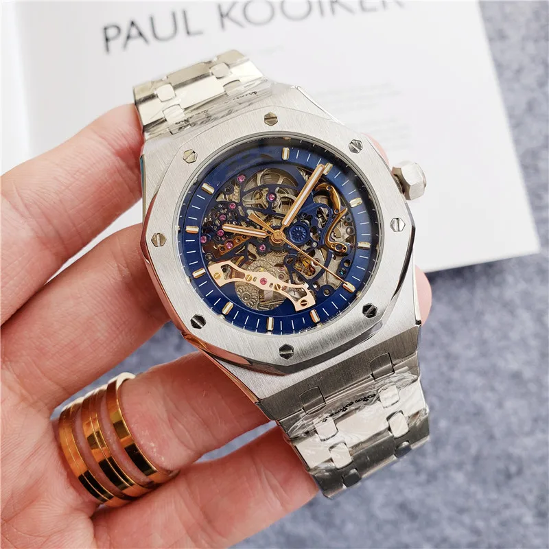 

OAK 3a custom luxury automatic watch 2813 movement men's watch hollow case back 316L stainless steel mechanical watch, 1color