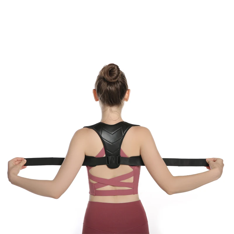 

Posture Corrector For Men And Women - Effective Posture Trainer for Mid and Upper Spine Back Belt Support, Black