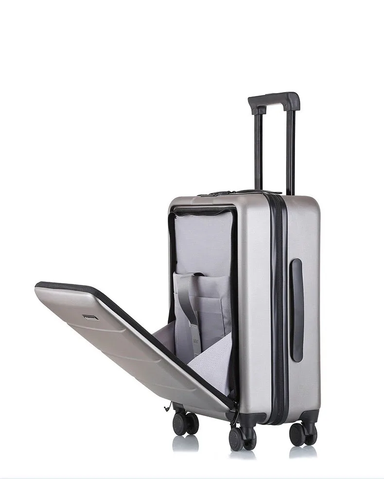 Color : White, Size : 20 inches HUANGDA with Extended Luggage Male Trolley Case Password Box Suitcase Large Capacity Luggage 26 College Student Brake Wheel 