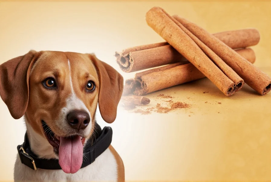 Close-up of Ceylon vs Cassia cinnamon sticks side by side for dog safety comparison