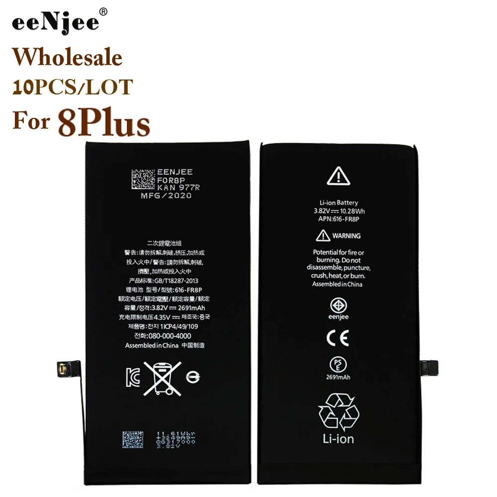 

Original Battery For Iphone Apple 8plus Mobile Phone Replacement Accumulator Li-ion Rechargeable