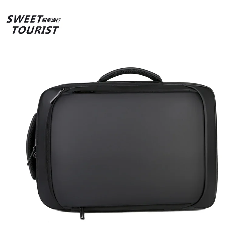

Custom Logo Black Waterproof 15.6 Inch Backpack For Laptop With USB