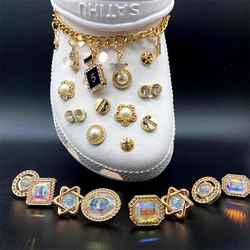 

Custom Croc Charms Bling Crystal Decoration Shoe Charms For Sandals Party Gifts