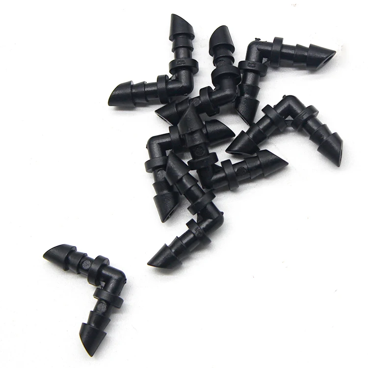 

Drop Shipping Fittings Irrigation Pipe Fittings Adapter Connector Barbed Elbow For Drip Tube Irrigation, Black
