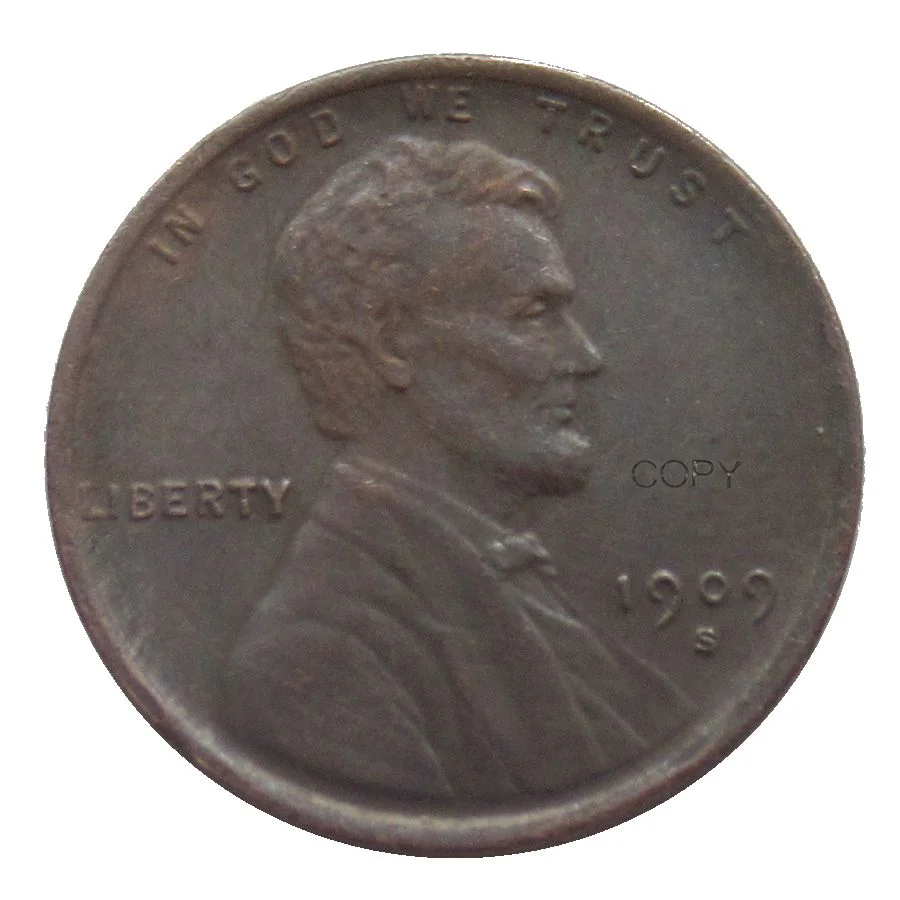 

Reproduction USA Small Cents 1909 P/S "VDB" On Reverse Lincoln Penny Copper Custom Metal Coins
