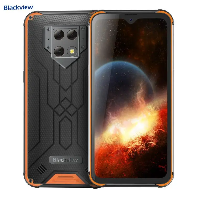 

Unlocked Blackview BV9800 Rugged Phone 6.3 inch Android 9.0 Pie Helio P70 Octa Core Wireless Charging Mobile Phones
