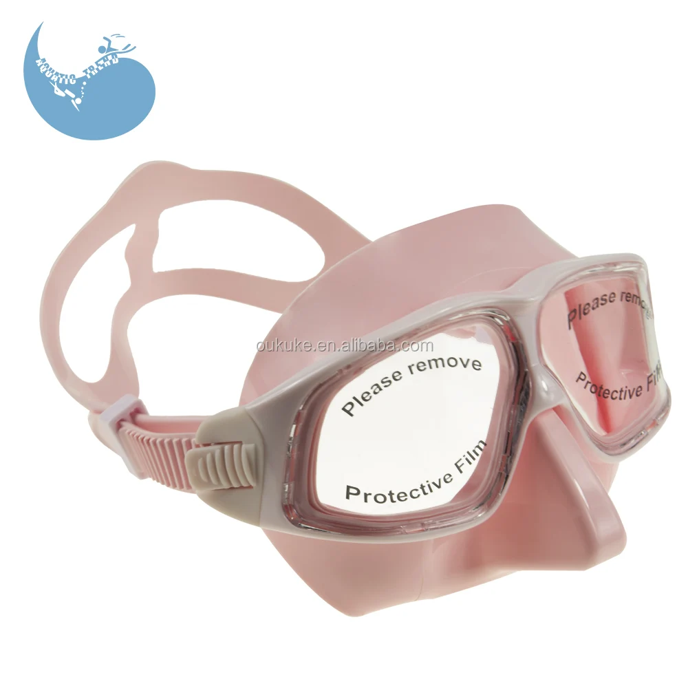 Hot Adult Custom Pink Black White Silicone Anti Fog Soft Diving Snorkeling Scuba Freediving Mask