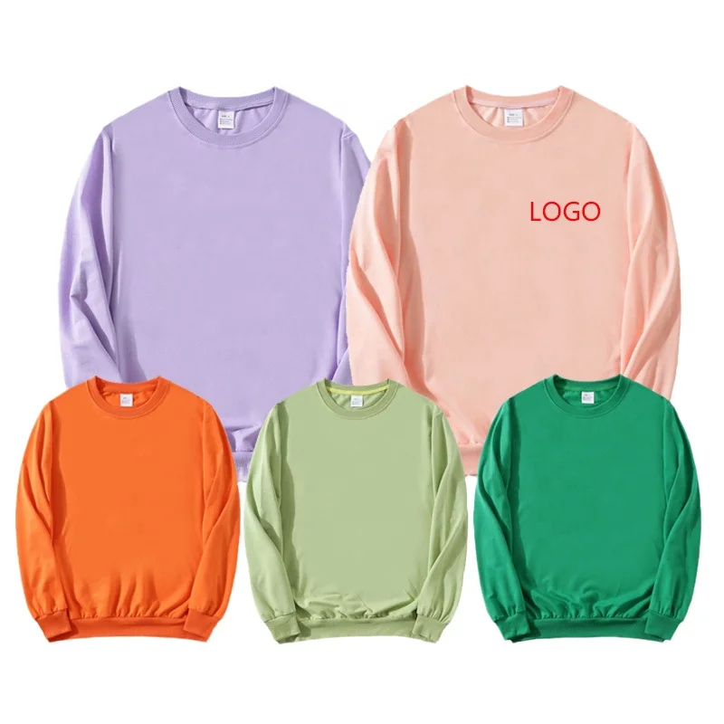 

Pullover crooped logo custom screen print loose fit cotton snowman vendors streetwear crew neck tagless blank hooded sweatshirt, 8 colors for your choice