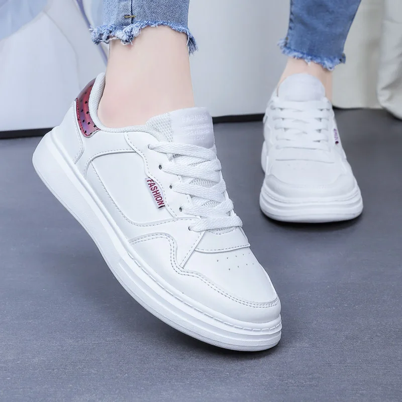 

2022 custom woman skateboard shoes white female new styles fashion womens sneakers shoes plus size