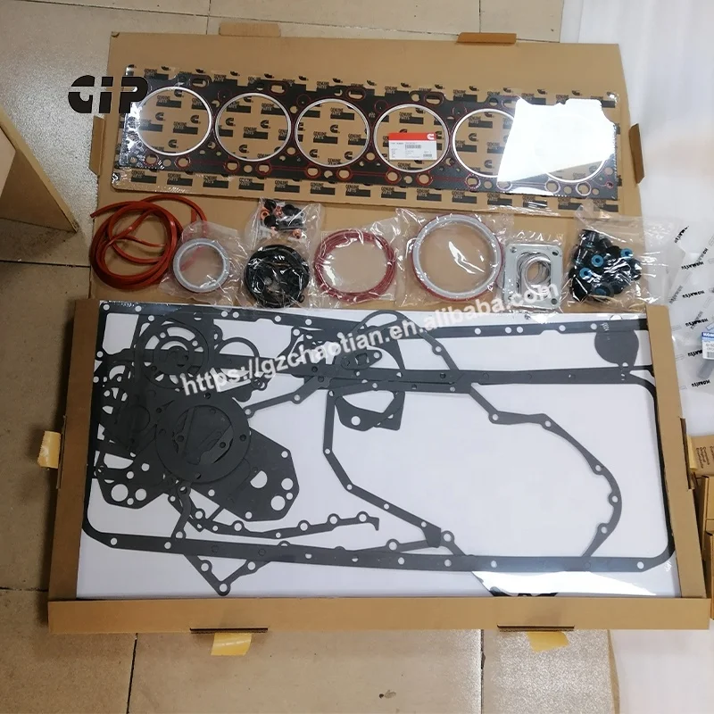 

Excavator seal kit 6CT 6CT8.3 Diesel Engine Overhaul gasket kit 4025271 5579026 3800750 3802624 3802452 Full Gasket Kit