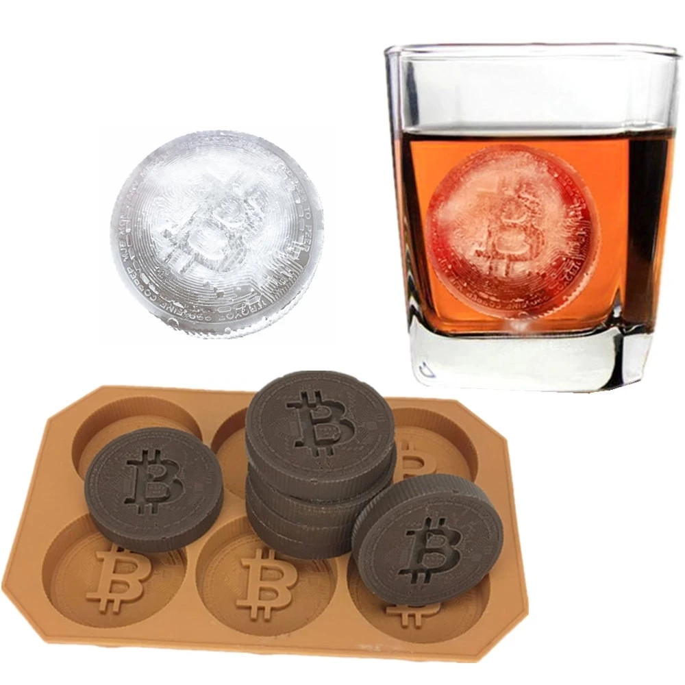 

Multifunctional Bitcoin Ice Tray Freezer Chocolate Cube Mold Cookie Cake Donut Mold, Multi