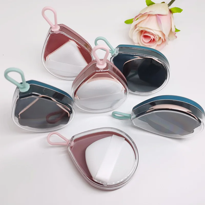 

Triangle Powder Puff Makeup Sponge Custom Logo Lightweight Cosmetics Soft Face Powder Puff Washable