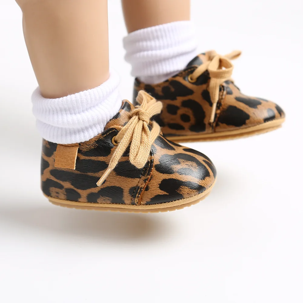 

New Arrival Pu leather Upper TPR Sole Toddler Girl Boy Newborn Baby Casual Shoes