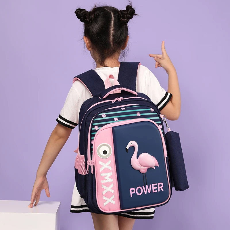 

2020 Very high quality 3D pattern Breathable back large capacity durable school backpacks with Pencil bag