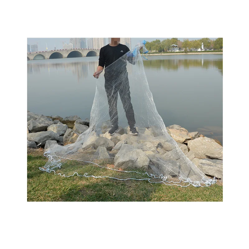 

American Style Cast Net Drawstring Cast Net Throwing Fishing Net