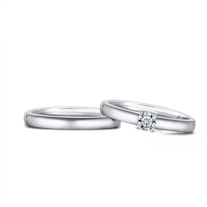 

2020 Classic Design High Quality Silver Ring 925 Diamond Wedding Ring Jewelry, Silver/gold