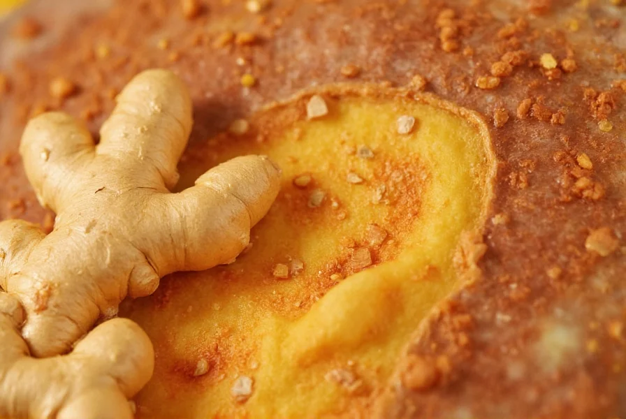 Microscopic view of ginger compounds interacting with inflammatory pathways in the human body