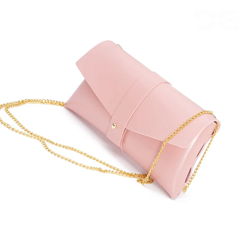 

Portable PU Leather Chain Glasses Case Custom Pink Soft Bag Paper Leather Sunglasses with Chain Box Set