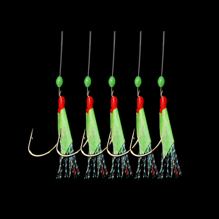 

Manufacturer High Carbon Steel Luminous Skin Fish Fishing Sabiki Rig For Saltwater Freshwater