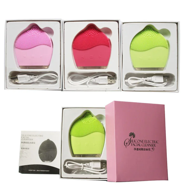 

Wholesale Silicone Waterproof Rechargeable Premium Personal Care Facial Cleansing Brush