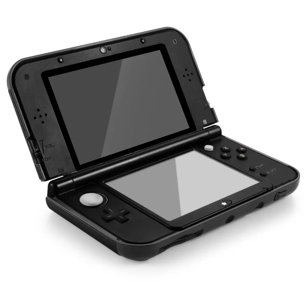 

Plastic + Aluminium Black Full cover Protective Snap-on Hard Shell Skin Case Cover for New Nintendo 3DS LL XL