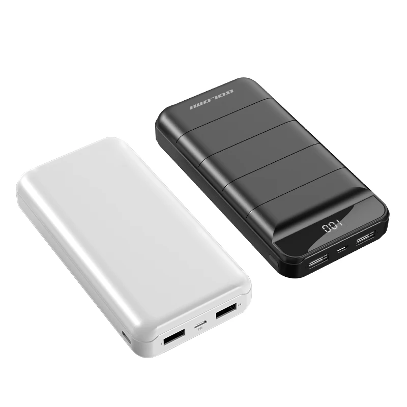 

2020 New Portable Power Bank 20000mAh Fast Charging 20000 mAh Power Banks, Black/white