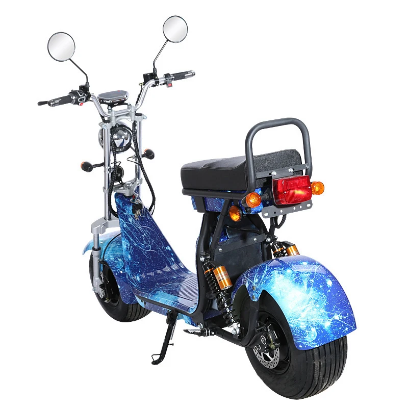 

EEC/COC Certificate 60V 12AH Lithium Battery 1500W Motor Electric Scooter adult Citycoco large electric motorcycle