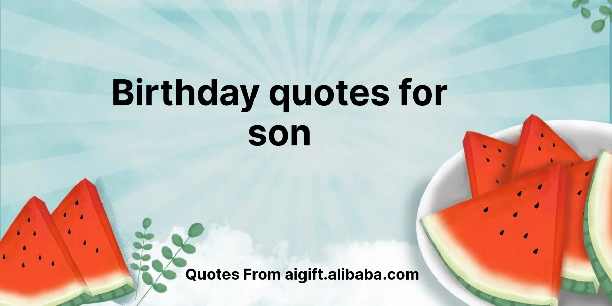 birthday quotes for son