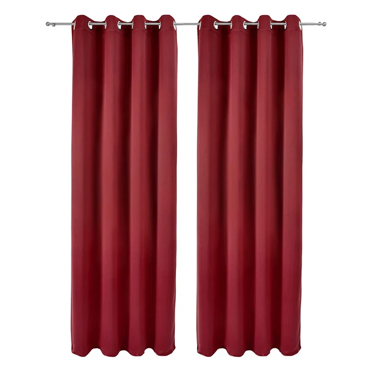 Cheap Black Out Living Bathroom Shower Room Quality Window Curtain Efficient Blackout Grommet Curtain Panel
