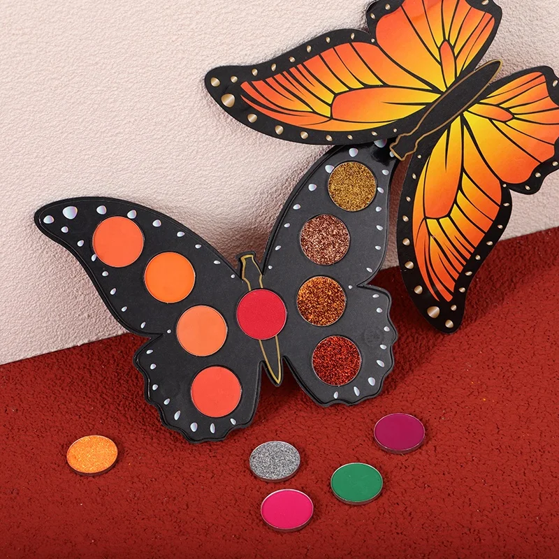 

Wholesale Butterfly Shape Vegan Custom Makeup Eyeshadow Eye Shadow Palette