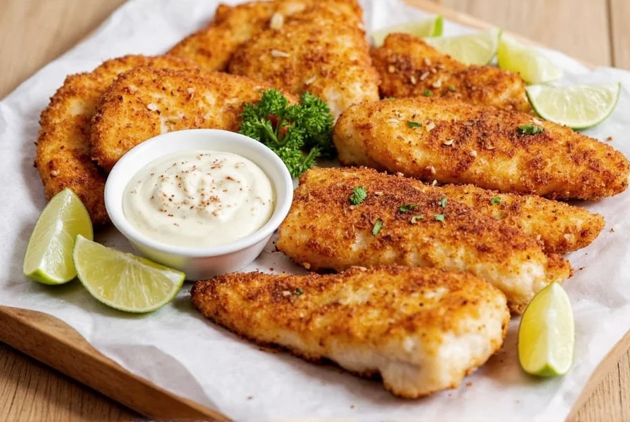 Blackened Fish Sizzling on Grill