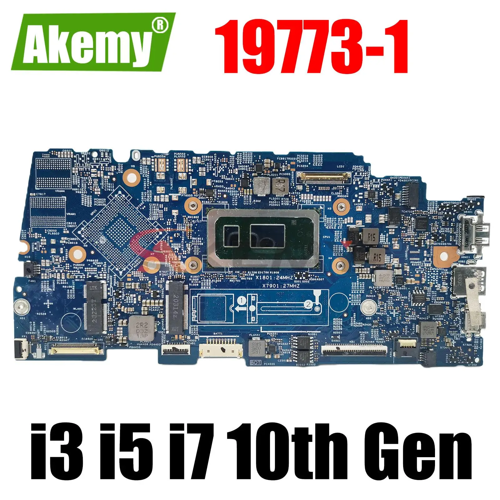 

19773-1 With i3 i5 i7 10th Gen CPU CN-00HTT8 Mainboard For DELL PRINCIPALE 5300 Laptop Motherboard Tested ok