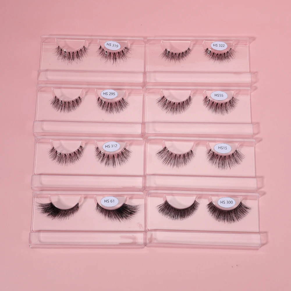 

Wholesale Cruelty Free Custom Human Hair Fake Lashes 3d Eyelashes