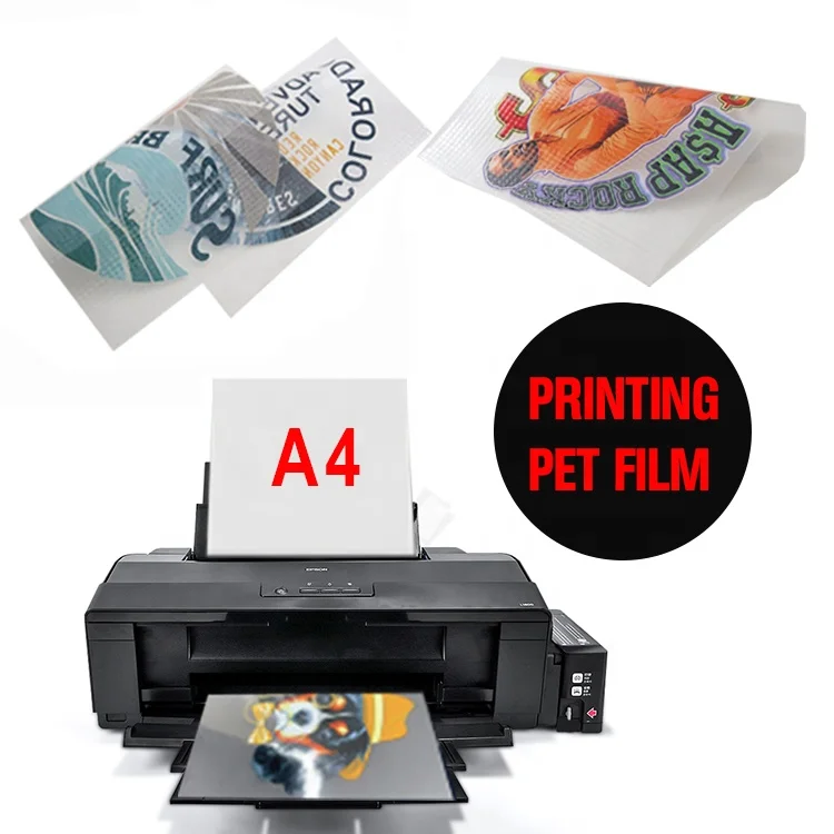 

Wholesale Custom Printed A4 PET Heat Transfer Sheets Film for Inkjet Printer