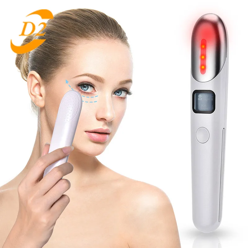 

EMS Massage Red Light Therapy Rejuvenating Removal Dark Circle Anti Aging Wrinkles Beauty Heated Eye Care Vibration Massager