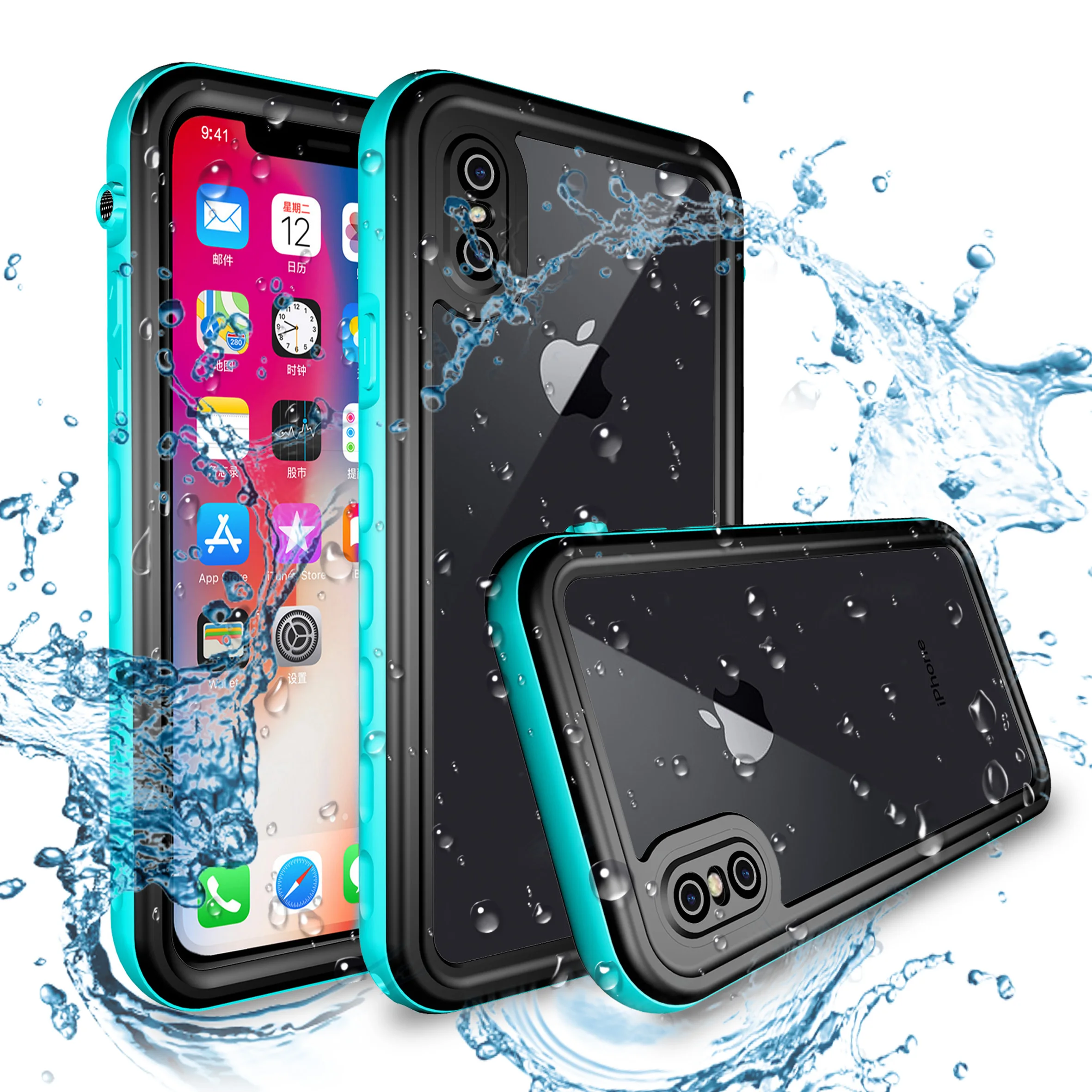

Full Cover Phone Case For iPhone Case TPUPC Mobile Phone Cover Custom LOGO Cell Phone Back Waterproof Case for iPhoneX/Xs/Xs Max