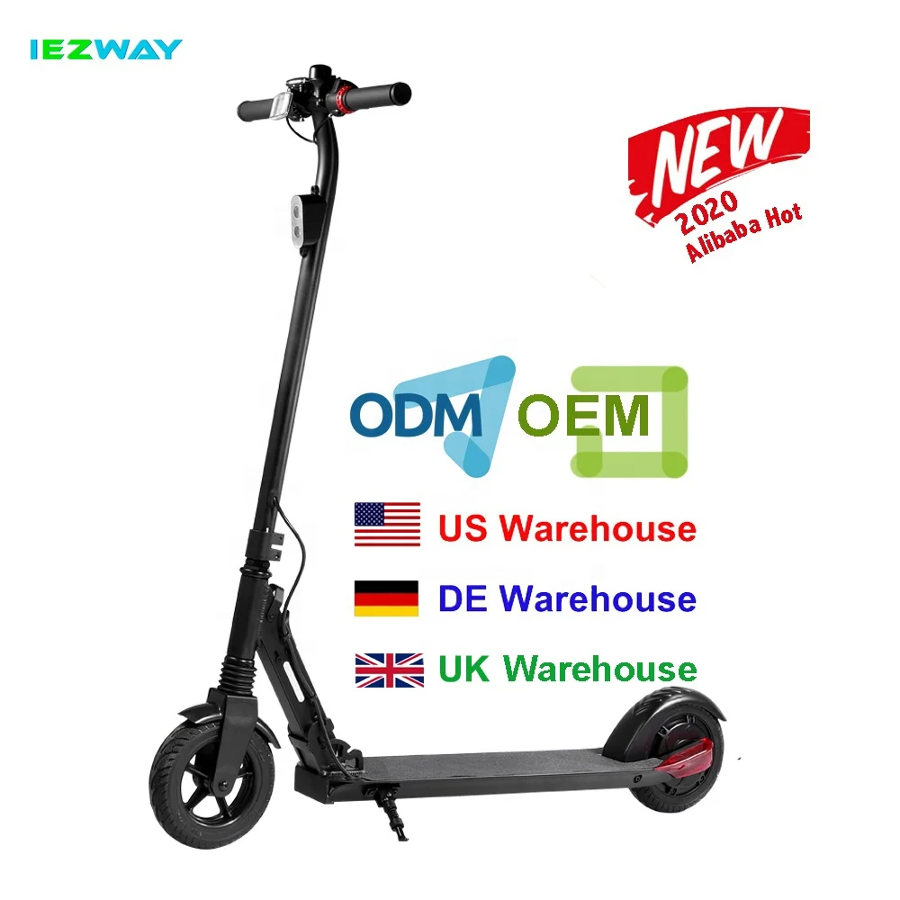 

2021 iEZway China Factory New Product Monopattino Elettrico Foldable with 2 Wheels, Black,white,green