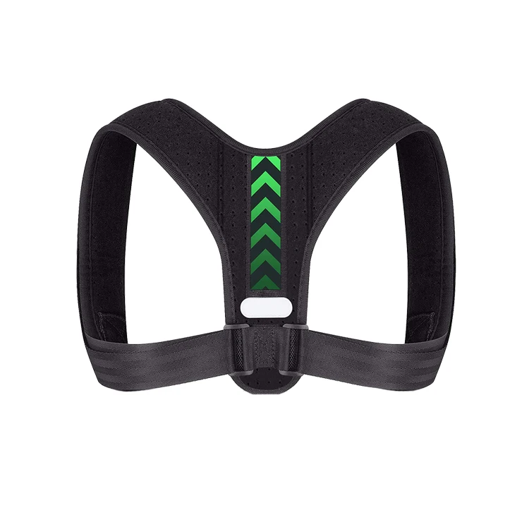

High Quality Wholesale posture correction adjustable back brace clavicle corrector support belt, Black