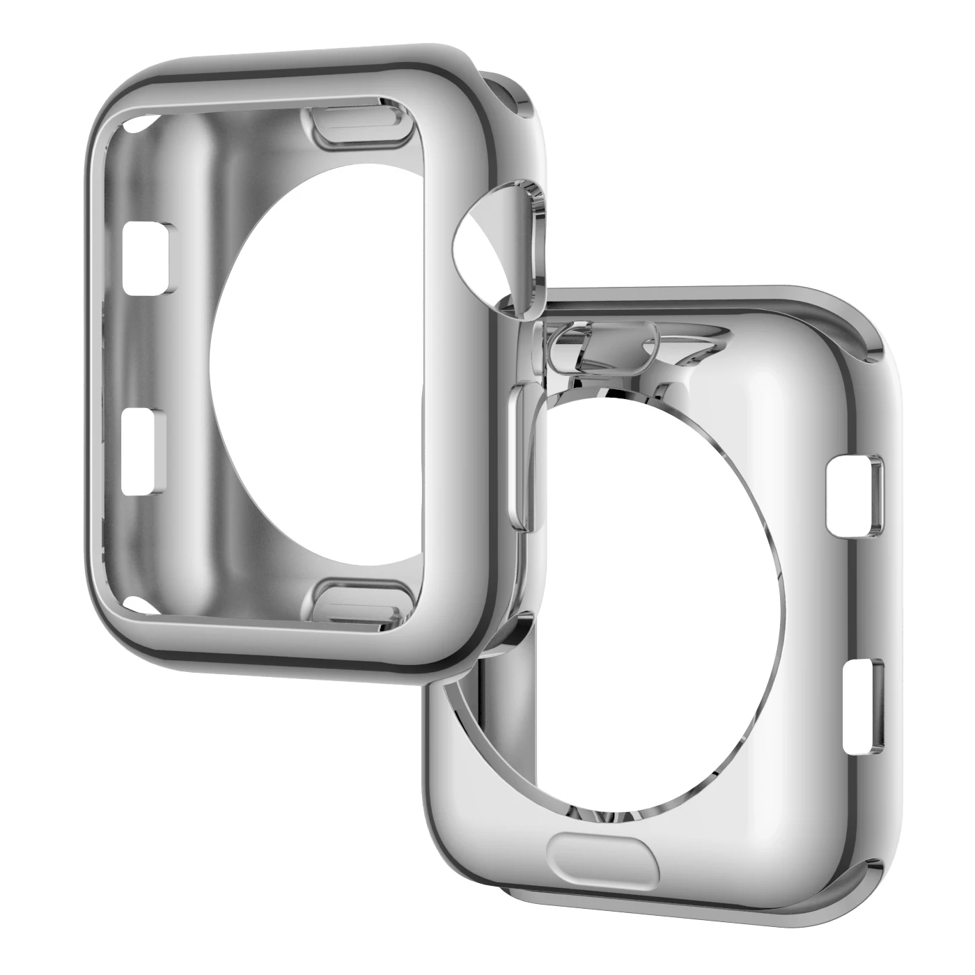

Compatible with Apple Watch Case 38mm Series 3 TPU iWatch Case Protector Cover for Apple Watch 38mm Series 3/2, Black