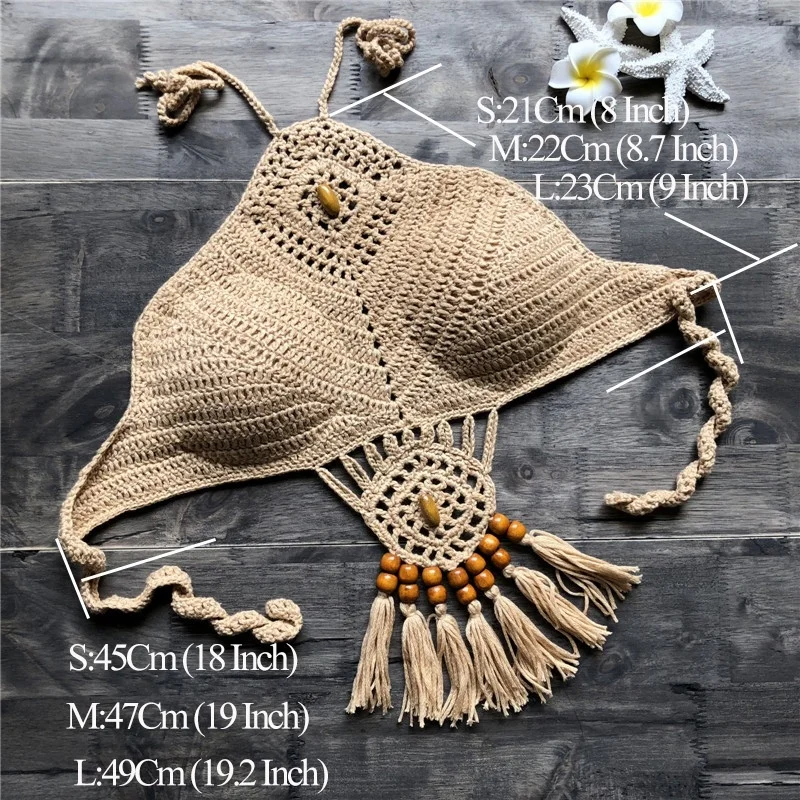 

Fashion Swimsuit Hot Women Handmade Crochet Sexy Bikini bra top