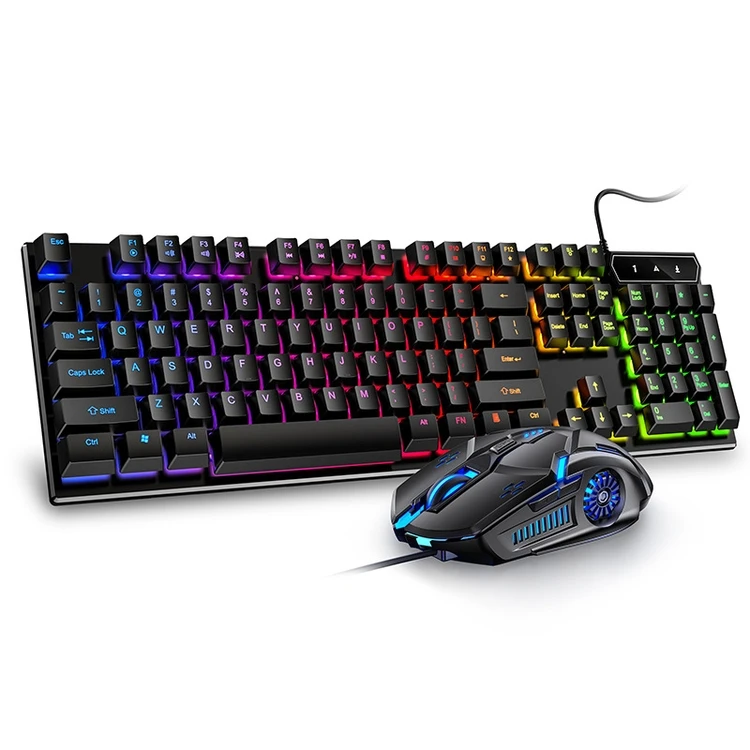 

Wired keyboard manipulator feel computer general desktop mouse set typing special e-sports game eating chicken