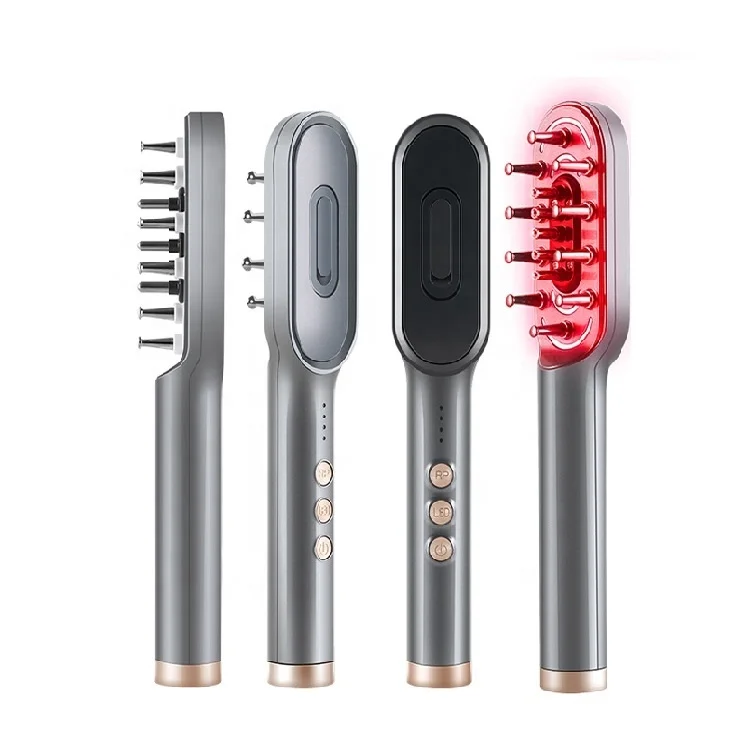 

Hair Regrowth Machine Led Light Therapy Comb Device Product Igrow Laser Hair Regrowth Treatment For Men, Gray or black