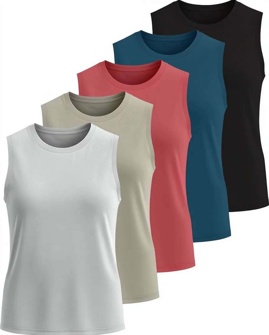 Breathable Loose-Fitting版型圆领瑜伽Top