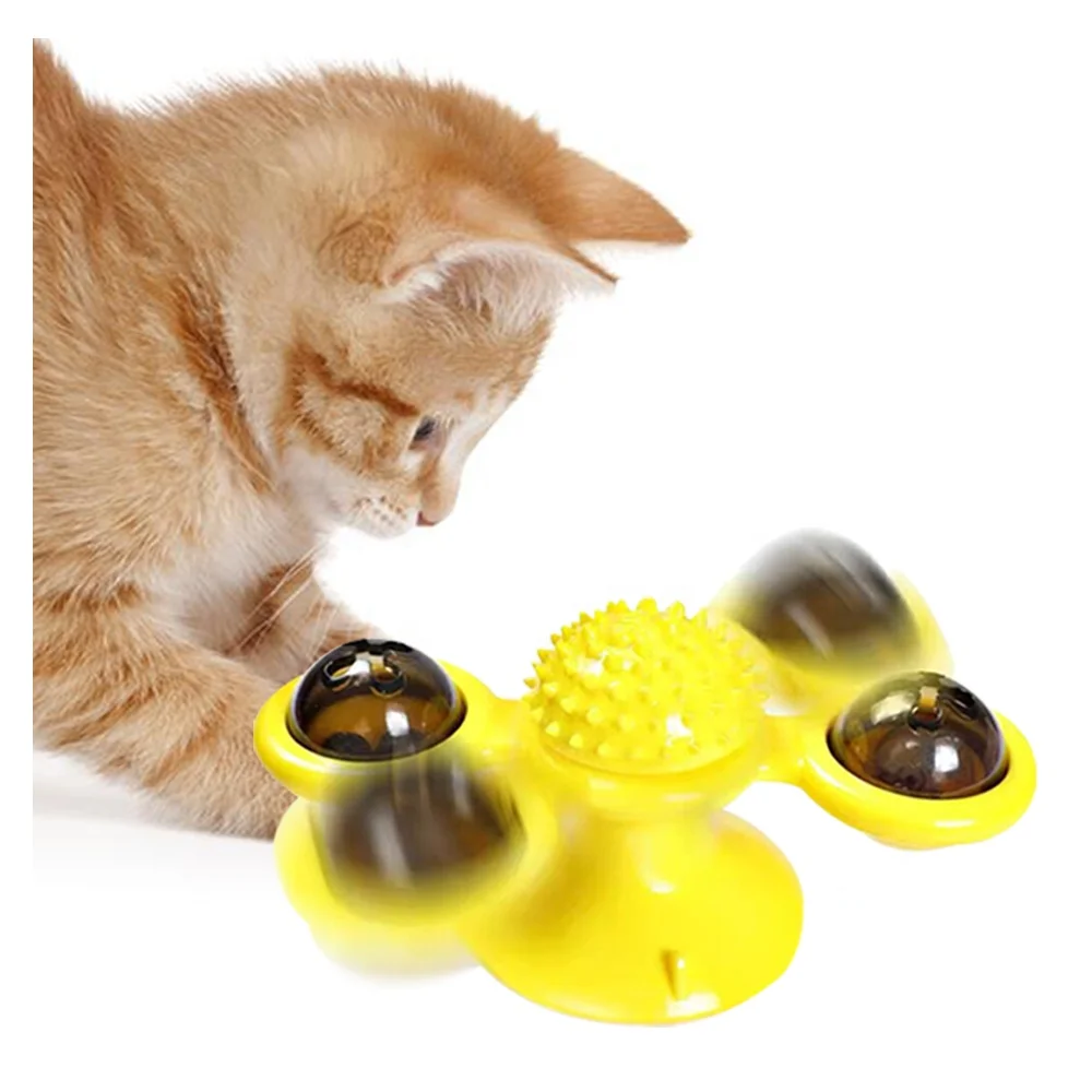 

ZMaker Custom Pet Products Manufacturers Top Seller Cat Interactive Toys Pack Funny Spinning Ball