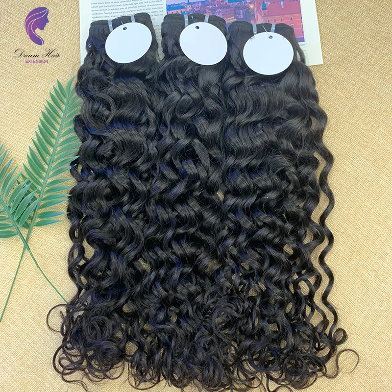 

Hair 100% Natural Human Raw Indian from India Double Weight Material Machine Virgin water Wave virgin hair Vendor