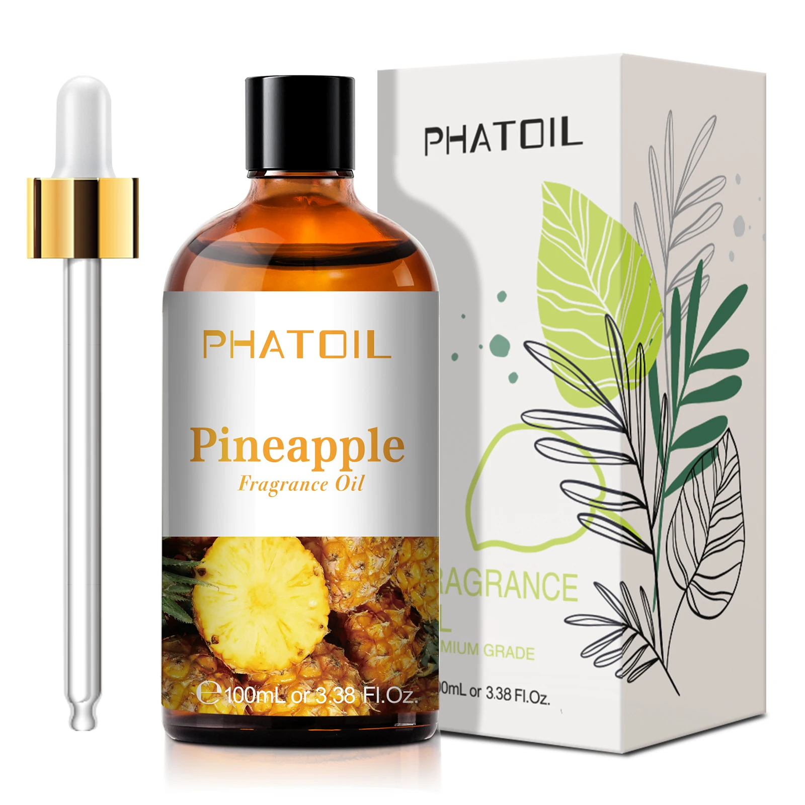 

100ML Pineapple Fragrance Oil Private Label PHATOIL OEM For Candle Making Aroma Diffuser