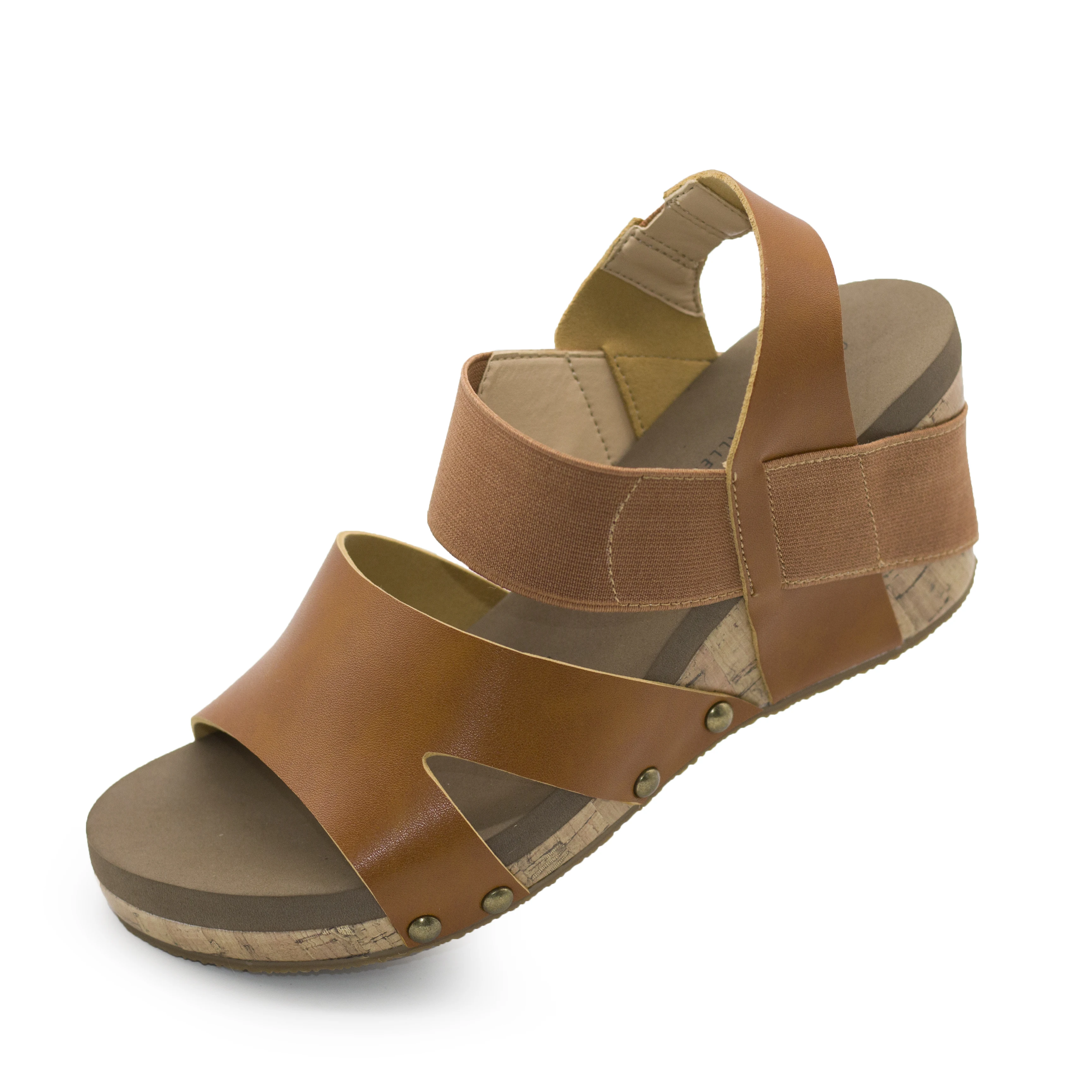 

H9238-2 Retro Wedge Heels Chunky Sandals Brown Black Red White Leather Wedge Sandals Summer