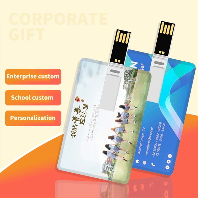 

Custom Credit Card Usb Flash Drive Corporate Gift Promotional 2.0 3.0 Business Card Usb Stick Pen Drive 8Gb 64Gb 128Gb Pendrive