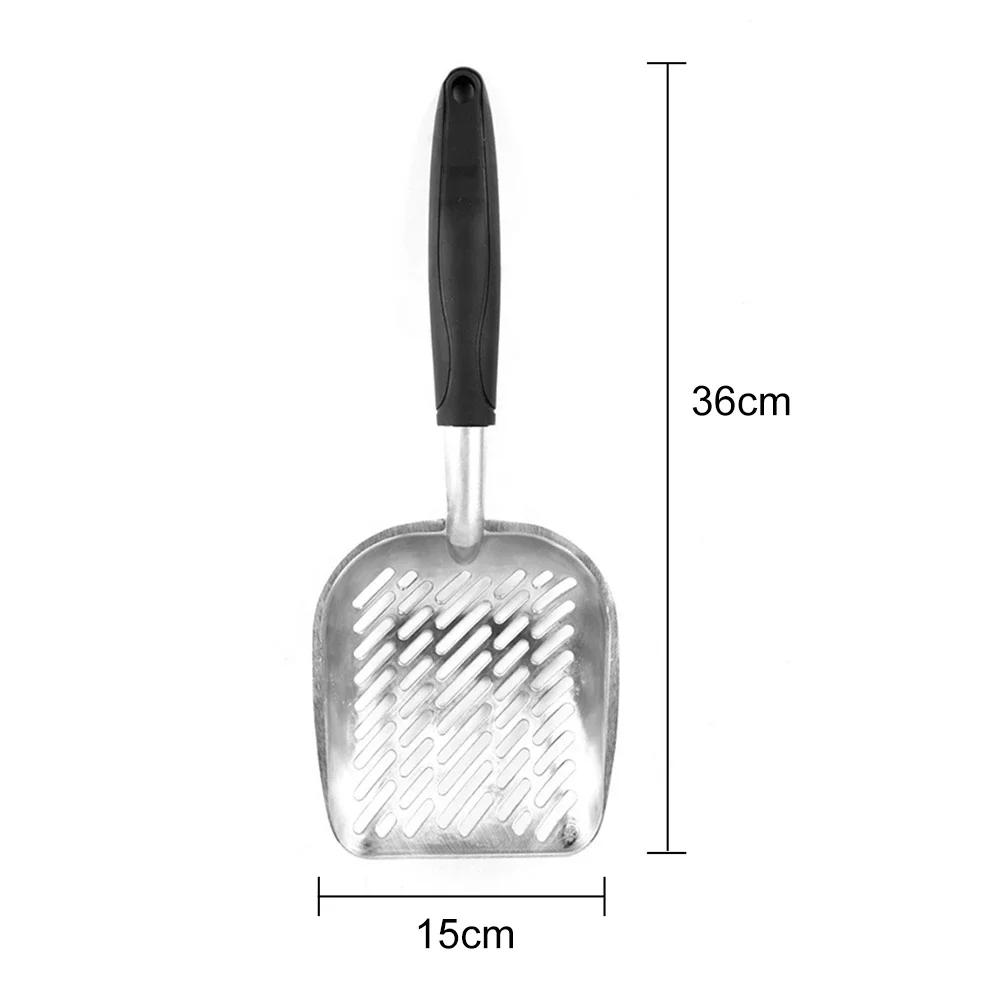 

FY Cat sand shovel aluminum alloy metal garbage poop cleaner pet sand shovel tool pet cleaning supplies, Like a picture